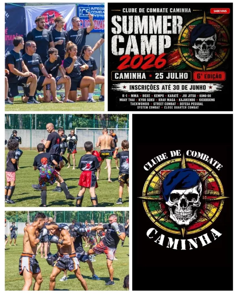Clube de Combate Caminha promove a 6.ª edição do Summer Camp 2026 com nomes de referência das artes marciais