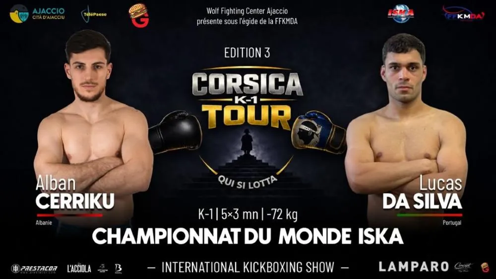 Lucas da Silva disputa amanhã o título mundial ISKA no Corsica K1 Tour