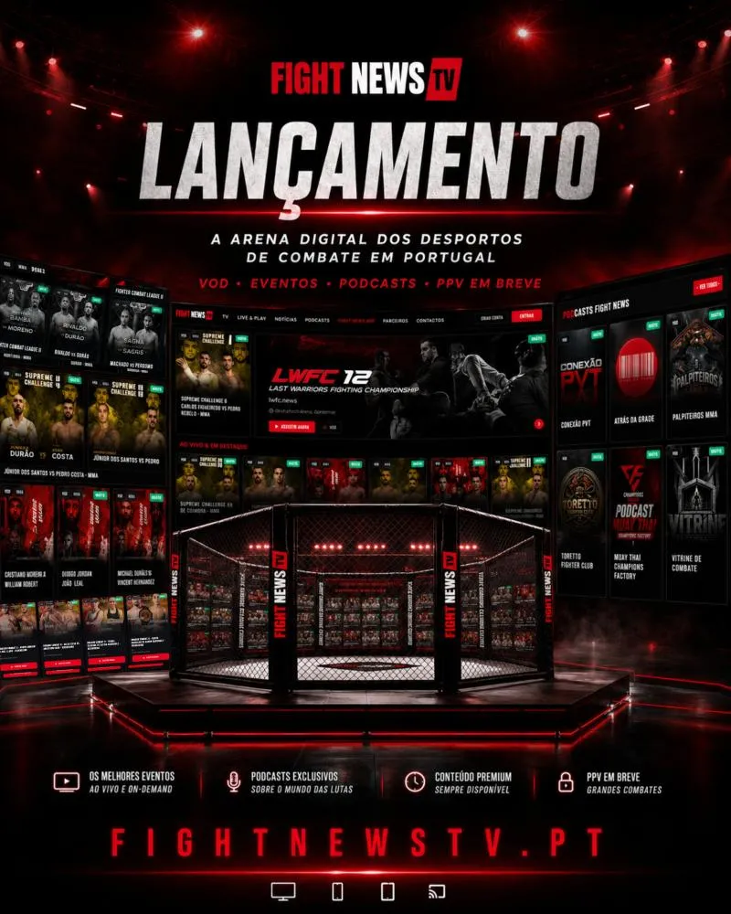 FightNews TV: nasce a nova arena digital dos desportos de combate em Portugal
