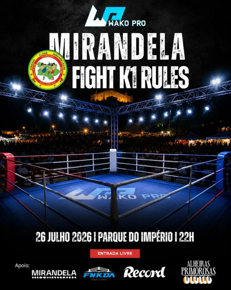 Mirandela Fight K1 Rules 2026: “Queremos proporcionar uma noite memorável com um título europeu WAKO Pro em disputa”