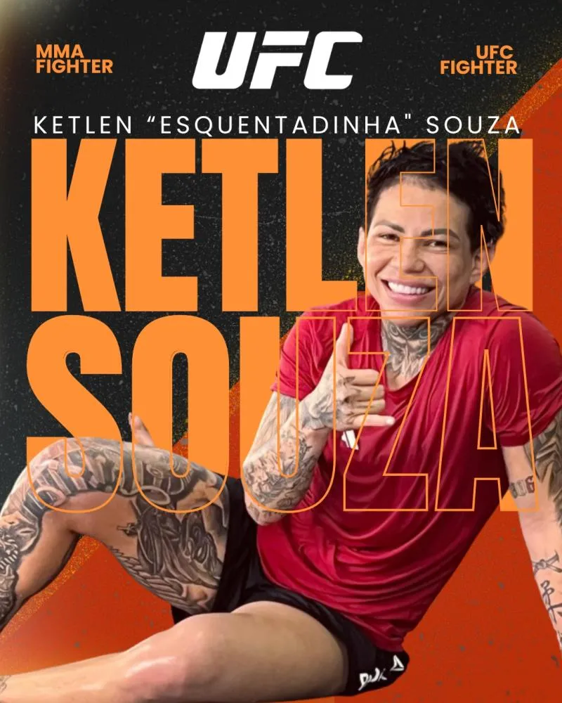 Ketlen “Esquentadinha” Souza: “O meu maior objetivo é conquistar o cinturão do UFC”