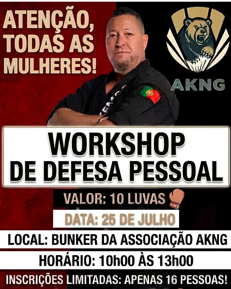 Defesa Pessoal Feminina: AKNG organiza formação prática com vagas limitadas