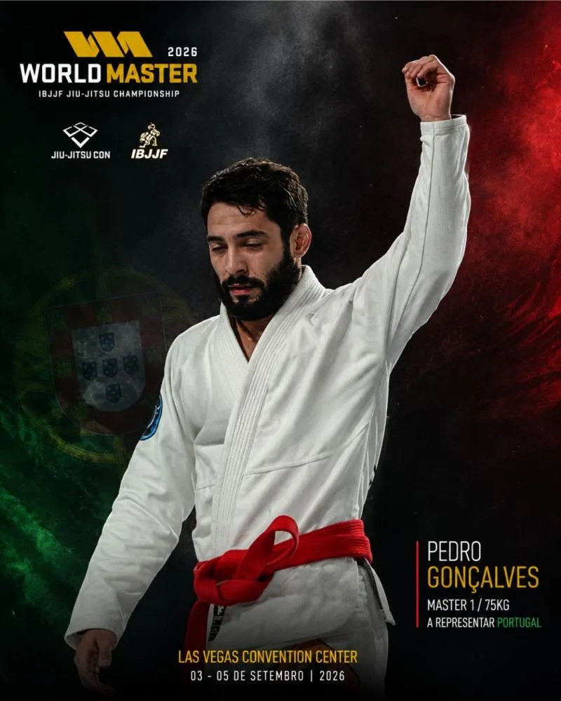 Pedro Gonçalves representa Portugal no Mundial Master da IBJJF em Las Vegas com o sonho de conquistar o título mundial
