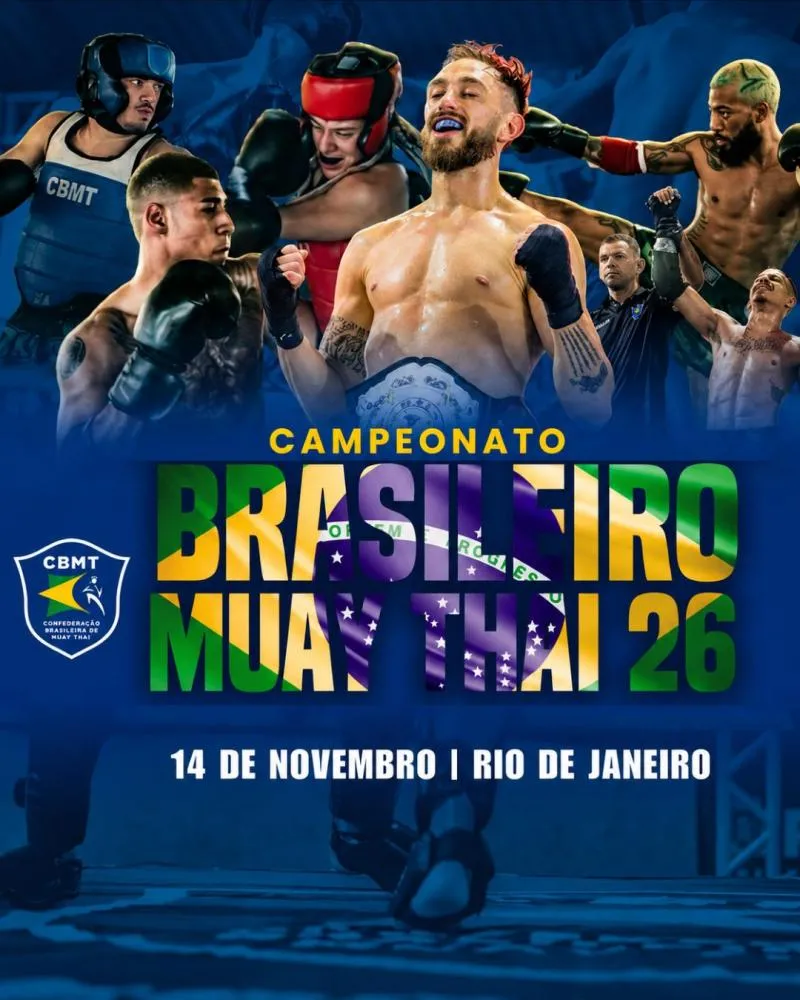Campeonato Brasileiro de Muay Thai 2026 reúne os melhores atletas do país no Rio de Janeiro
