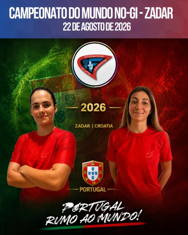 Portugal rumo ao campeonato do Mundo Ju-Jitsu No-Gi: Inês Rocha e Marina Cantarelli representam a Seleção Nacional em Zadar