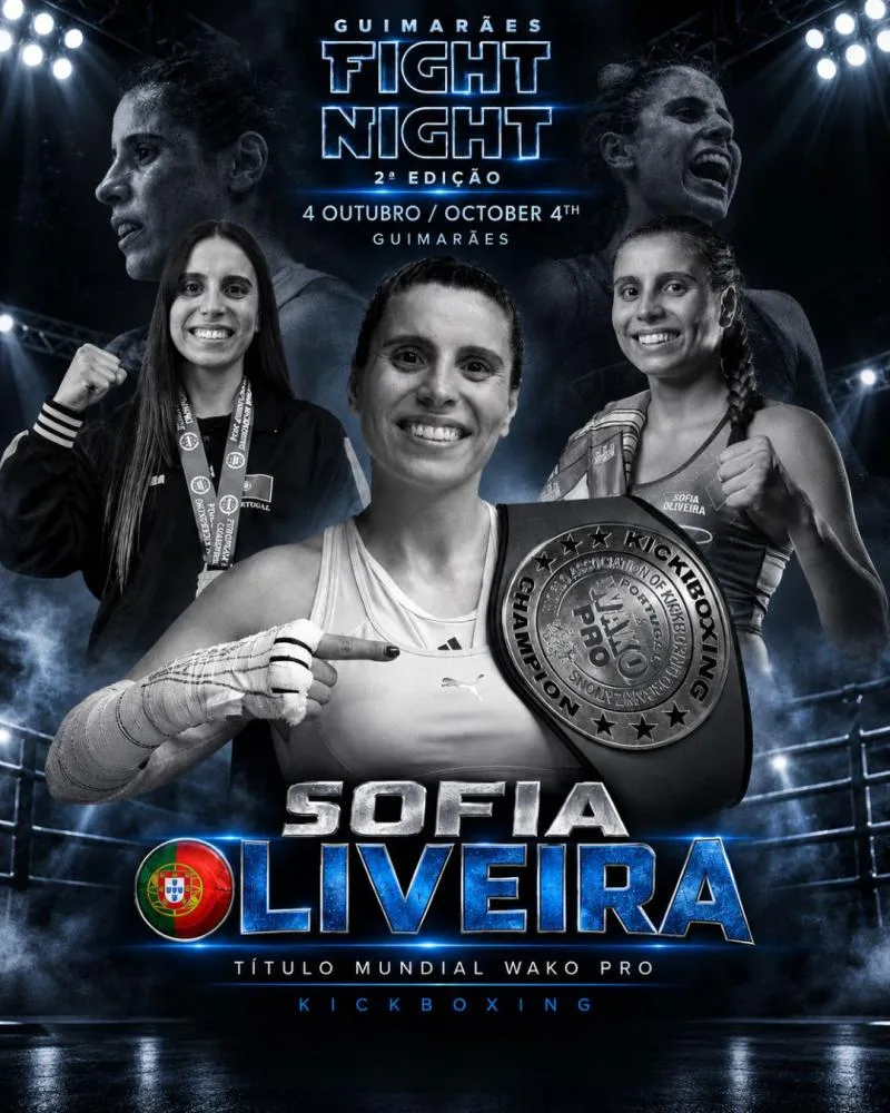 Sofia Oliveira luta pelo título mundial WAKO PRO em Guimarães: “O objetivo é fazer o nosso trabalho e deixar o título em casa”