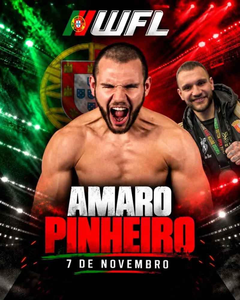 Amaro Pinheiro estreia-se no Kickboxing profissional no WFL Portugal: “O céu é o limite”