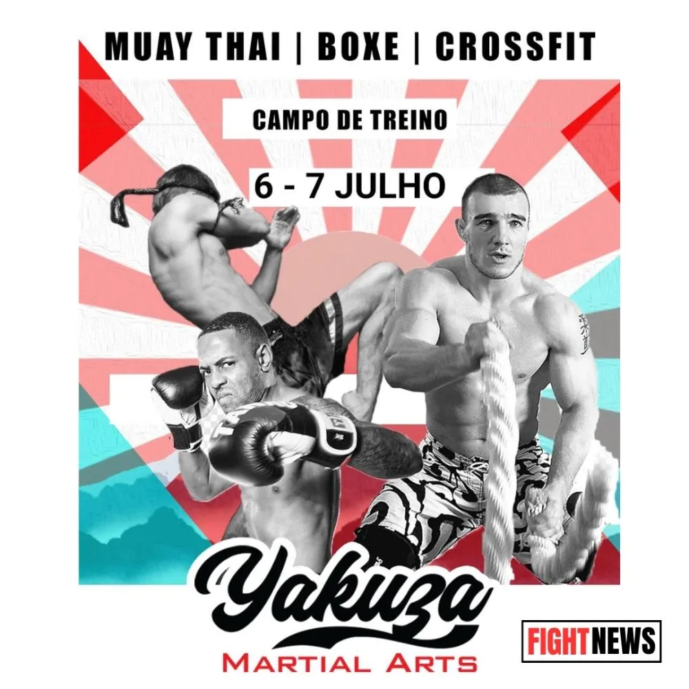 Campo de treino total: Muay Thai, Boxe e Crossfit numa experiência única.